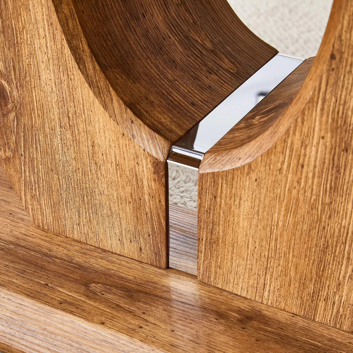 Modern simple luxury rectangular coffee table in wood color. The computer desk. The game table. Suitable for dining room, living room, terrace, kitchen. 47 'x 25.6' 18' Default -DTYStore