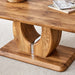 Modern simple luxury rectangular coffee table in wood color. The computer desk. The game table. Suitable for dining room, living room, terrace, kitchen. 47 'x 25.6' 18' Default -DTYStore