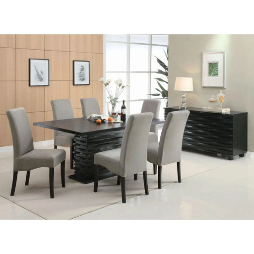 Monette Black Rectangle Dining Table Default -DTYStore