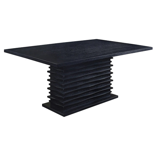 Monette Black Rectangle Dining Table Default -DTYStore