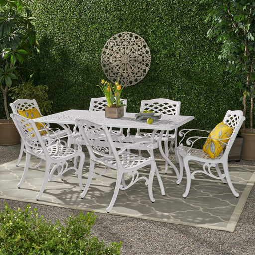 Monterey Outdoor 7 Piece Dining Set Default -DTYStore