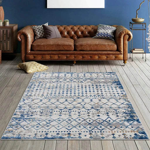 Moroccan Global Woven Area Rug Default -DTYStore