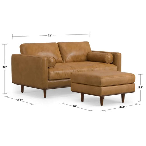 Morrison 72-inch Sofa and Ottoman Set Default -DTYStore