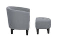 Moss 25.5' Wide Polyester Barrel Chair and Ottoman Default -DTYStore
