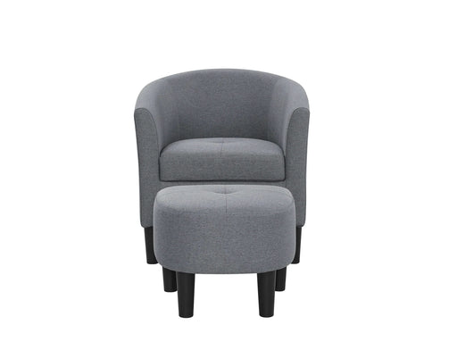 Moss 25.5' Wide Polyester Barrel Chair and Ottoman Default -DTYStore