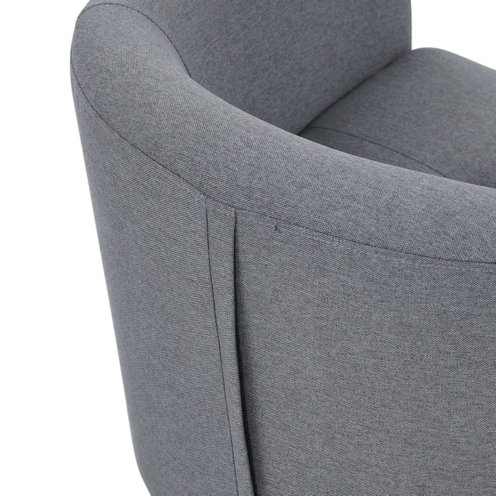 Moss 25.5' Wide Polyester Barrel Chair and Ottoman Default -DTYStore