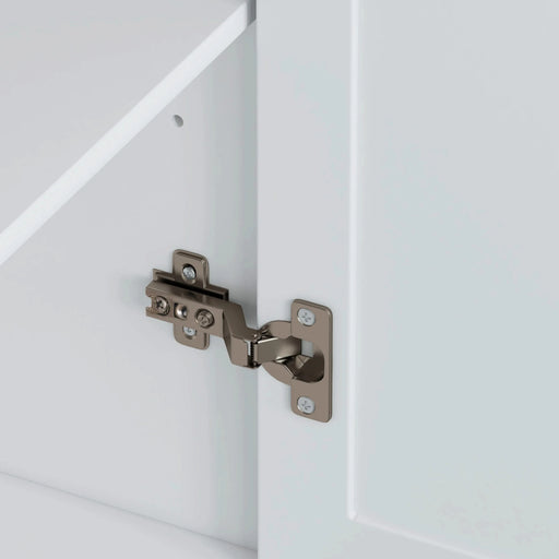 Multi-Functional Kitchen Island Cart with 2 Door Cabinet and Two Drawers,Spice Rack, Towel Holder, Wine Rack, and Foldable Rubberwood Table Top (White) Default -DTYStore