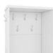 Multi-functional Hall Tree with Storage Shelves Drawers and Cabinet, Elegant Hallway Shoe Cabinet with Bench, Modern Coat Rack with Hooks for Hallway Entryways, White Default -DTYStore