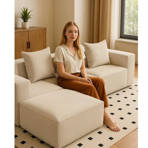 Multi person modular compression sofa that can be freely combined-33005-4 Default -DTYStore