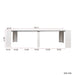 Multifunctional extendable console table Default -DTYStore