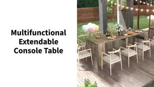 Multifunctional extendable console table Default -DTYStore