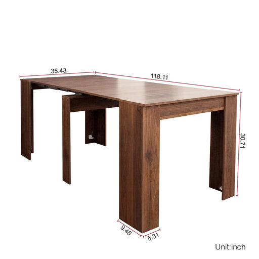 Multifunctional extendable console table Default -DTYStore