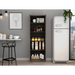 Multistorage Cabinet 71' H, Two Doors, Five Internal Shelves, Dark Brown / Black Default -DTYStore