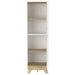 Multistorage cabinet 59' H, two doors, four internal shelves, Light oak / White Default -DTYStore