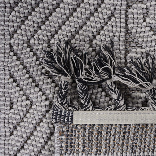 NAAR Guros Collection 8X10 Grey / White / Geometric Indoor / Outdoor Area Rug Default -DTYStore