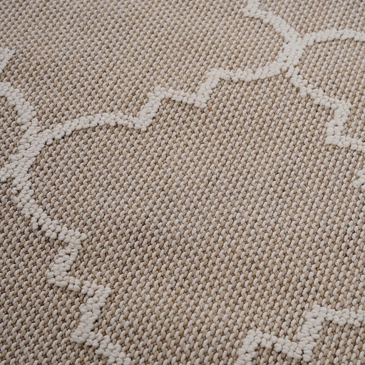 NAAR Guros Collection 8X10 Ivory / Trellis Indoor / Outdoor Area Rug Default -DTYStore