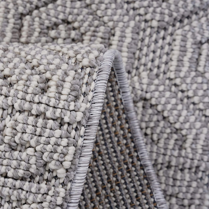 NAAR Guros Collection 8X10 White / Geometric Indoor / Outdoor Area Rug Default -DTYStore