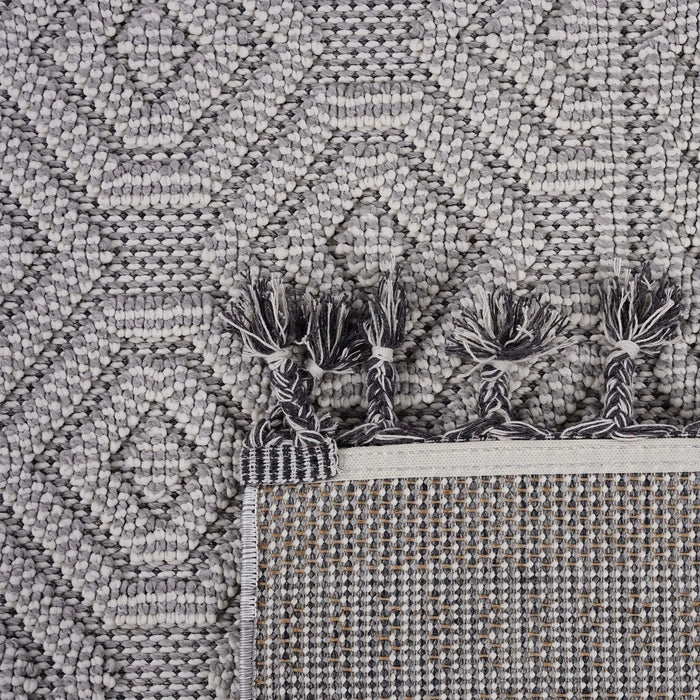 NAAR Guros Collection 8X10 White / Geometric Indoor / Outdoor Area Rug Default -DTYStore