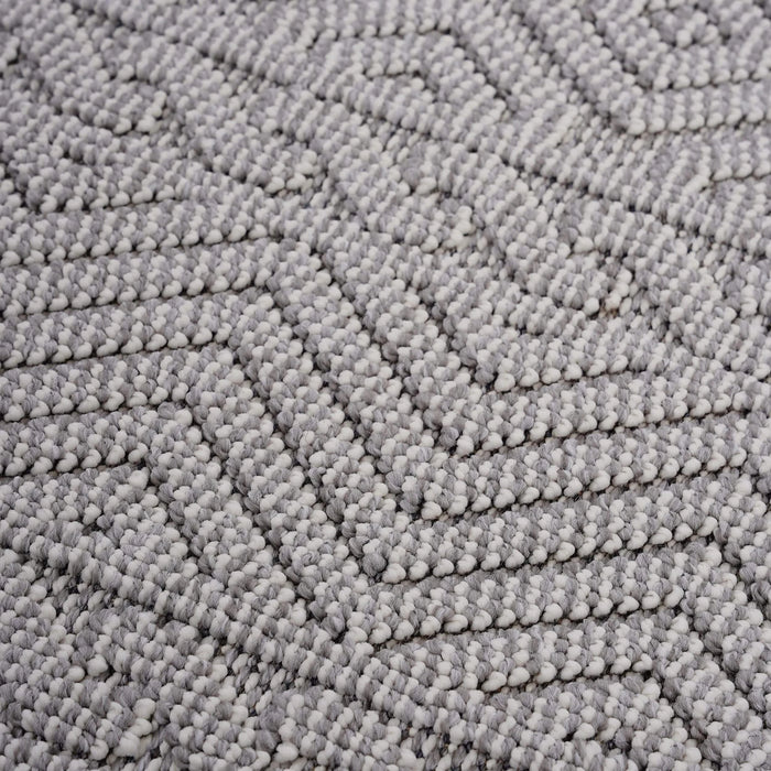 NAAR Guros Collection 8X10 White / Geometric Indoor / Outdoor Area Rug Default -DTYStore