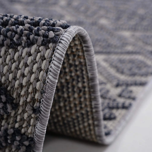 NAAR Guros Collection 8X10 White / Gray / Traditional Indoor / Outdoor Area Rug Default -DTYStore