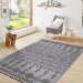 NAAR Guros Collection 8X10 White / Gray / Traditional Indoor / Outdoor Area Rug Default -DTYStore