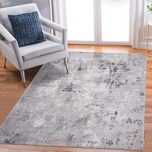 NAAR MARFI Collection 8X10 Grey / Multi / Abstract Area Rug Default -DTYStore