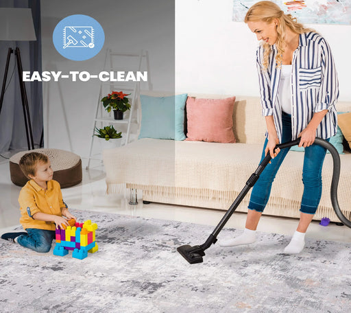 NAAR MARFI Collection 8X10 Grey / Multi / Abstract Area Rug Default -DTYStore