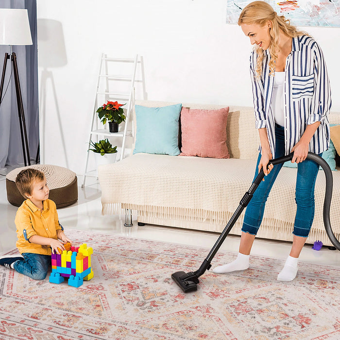 NAAR MAVAL Beige Washable Rug 8x10 Area Rug (Beige, 8' x 10') Default -DTYStore