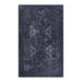 NAAR MAVAL Black Washable Rug 8x10 Area Rug (Black+Gray, 8' x 10') Default -DTYStore