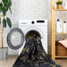 NAAR MAVAL Black Washable Rug 9x12 Area Rug (Black+Gold, 9'x12') Default -DTYStore