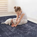 NAAR MAVAL Black Washable Rug 9x12 Area Rug (Black+Gray, 9'x12') Default -DTYStore