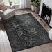 NAAR MAVAL Black Washable Rug 9x12 Area Rug (Black+Gray, 9'x12') Default -DTYStore