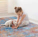 NAAR MAVAL Multi Washable Rug 6x9 Area Rug (Multi, 6' x 9') Default -DTYStore