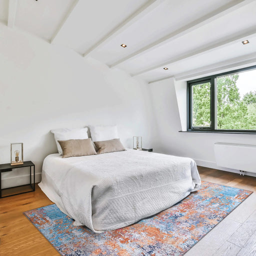 NAAR MAVAL Multi Washable Rug 6x9 Area Rug (Multi, 6' x 9') Default -DTYStore