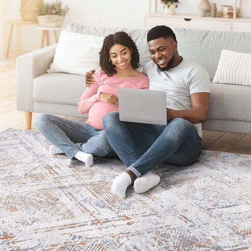 NAAR PAYAS Collection 2X3 Beige / Geometric Doormat Rug Default -DTYStore