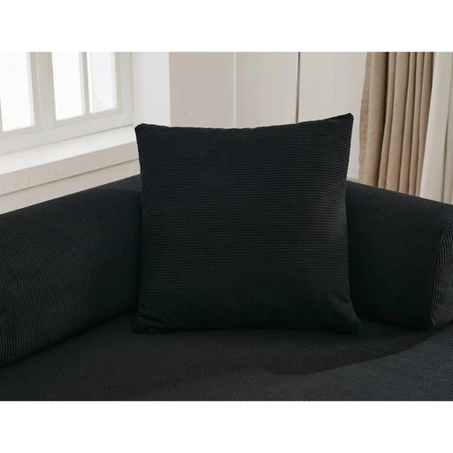 [NEW ARRIVED] [VIDEO PROVIDED] 78.5' Folding Convertible Out Sleeper Sofa Bed,4-in-1 DIY Combination Convertible Sofa,3 seat, Folding Sofa, King Size , Bedroom,Apartment,Corduroy,Black Default -DTYStore