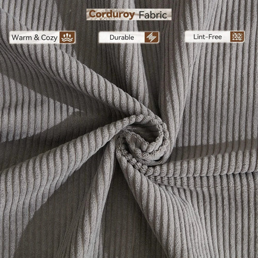 [NEW ARRIVED] [VIDEO PROVIDED] 78.5' Folding Convertible Out Sleeper Sofa Bed,4-in-1 DIY Combination Convertible Sofa,3 seat, Folding Sofa, King Size , Bedroom,Apartment,Corduroy,Gray Default -DTYStore