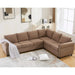[NEW ARRIVED] [VIDEO PROVIDED] Sleeper Sofa, 2 in 1 Pull Out Couch Bed,6 seater sofa bed, L Shaped Sleeper Sectional Sofa Couch,Riveted sofa,104'' Large combined sofa Bed in living room, Brown Default -DTYStore