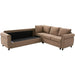 [NEW ARRIVED] [VIDEO PROVIDED] Sleeper Sofa, 2 in 1 Pull Out Couch Bed,6 seater sofa bed, L Shaped Sleeper Sectional Sofa Couch,Riveted sofa,104'' Large combined sofa Bed in living room, Brown Default -DTYStore
