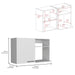 Napoles 2 Wall Cabinet Default -DTYStore
