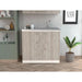 Napoles Utility Sink with Cabinet One Shelf, Double Door Cabinet -Smokey Oak / Light Gray - DTY Store