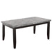 Napoli - Gray Marble Top Dining Table - Dark Gray Default -DTYStore