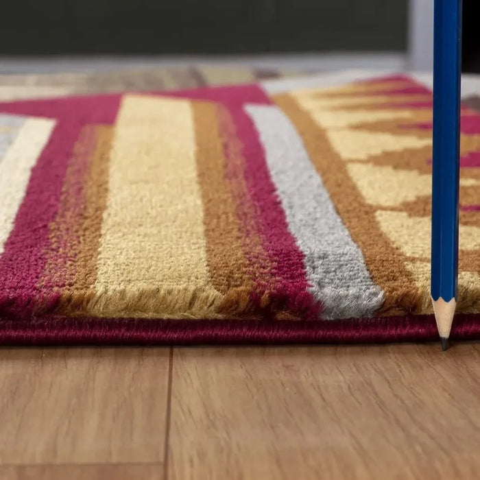 Nature's Nest GC_CBL3001 Multi 7 ft. 10 in. x 10 ft. 3 in. Lodge Area Rug Default -DTYStore