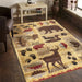 Nature's Nest GC_CBL3002 Multi 2 ft. 7 in. x 7 ft. 3 in. Lodge Area Rug Default -DTYStore