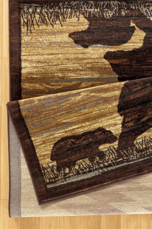 Nature's Nest GC_CBL3006 Multi 7 ft. 10 in. x 10 ft. 3 in. Lodge Area Rug Default -DTYStore