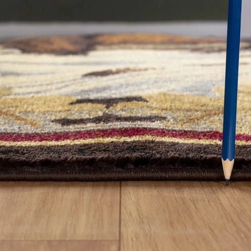 Nature's Nest GC_CBL3008 Multi 7 ft. 10 in. x 10 ft. 3 in. Lodge Area Rug Default -DTYStore