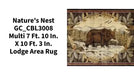 Nature's Nest GC_CBL3008 Multi 7 ft. 10 in. x 10 ft. 3 in. Lodge Area Rug Default -DTYStore