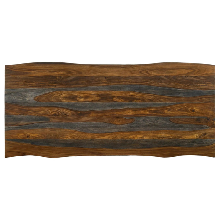 Neve Grey Sheesham Live Edge Dining Table Default -DTYStore