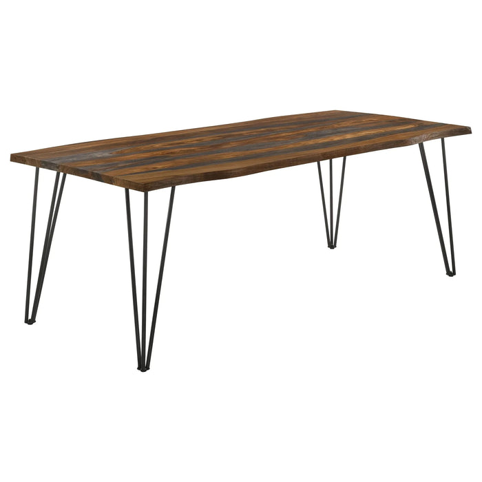 Neve Grey Sheesham Live Edge Dining Table Default -DTYStore
