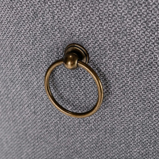 Nikki Collection Modern, High-end Tufted Solid Wood Contemporary Flax Upholstered Linen Dining Chair with Wood Legs Nailhead Trim 2-Pcs Set,Gray, SW6801GY Default -DTYStore